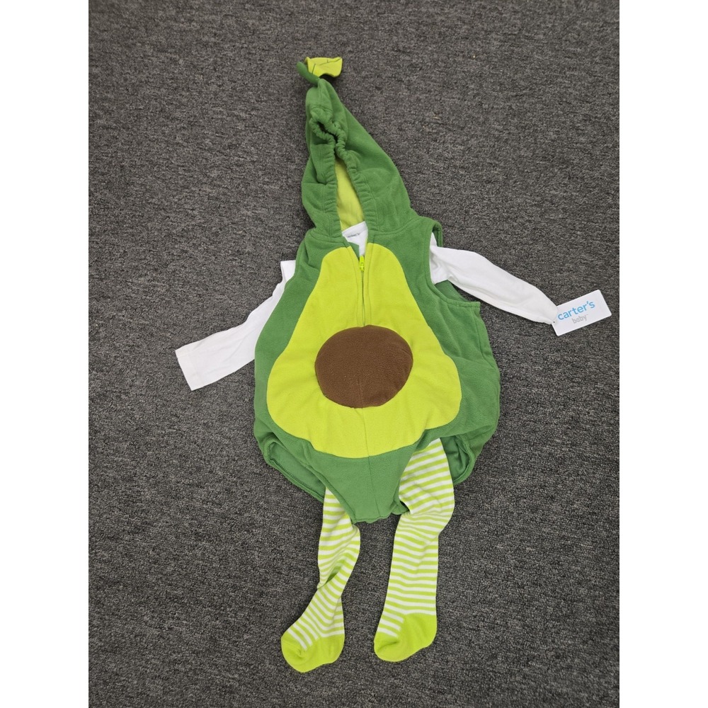 NWT Carter's Baby Avocado Halloween Costume 3-6 M Months Tights Green